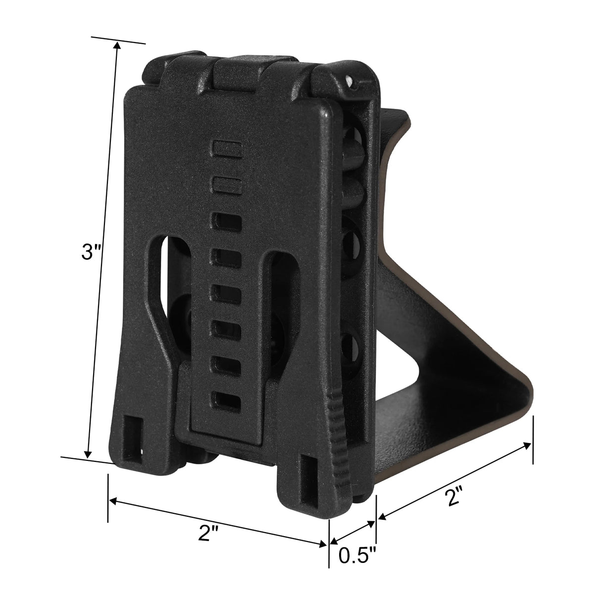 KRYDEX Tactical Sport Headset Holder Earphone Muff Hanger Hearing Protector Mount For Waist Belt Hunting Shooting Accessories