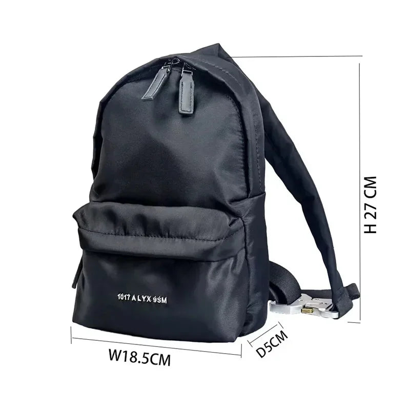 Fashionable Alyx Black Nylon Backpack for Outdoor Activities and Gym