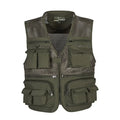 :Unloading Men's Vest Tactical Webbed Gear Coat Summer Photographer Waistcoat Tool Many Pocket Mesh Work Sleeveless Jacket Male