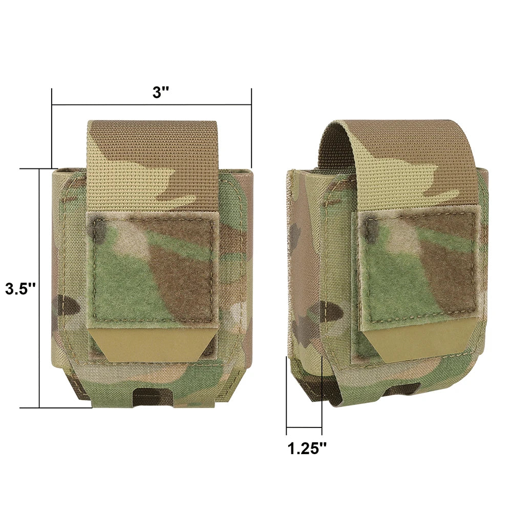 KRYDEX Handcuff Pouch MOLLE PALS + Belt System Low Profile Modular Handcuff Pouch for 1.75” / 2” Duty Belts Vests