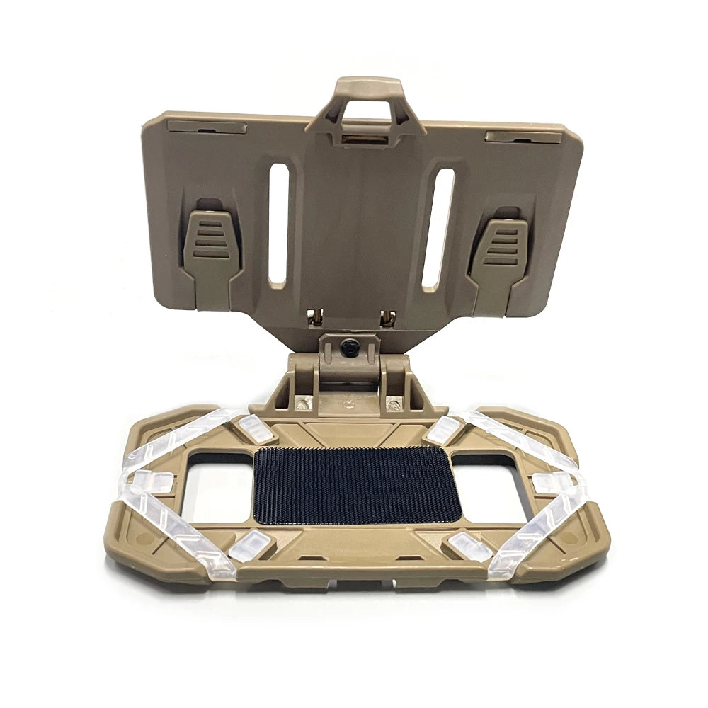 Tactical Plate Carrier Vest Attachments Universal Phone Chest Mount for Size 4.7"-6.7" Molle Foldable Navigation Phone Holder