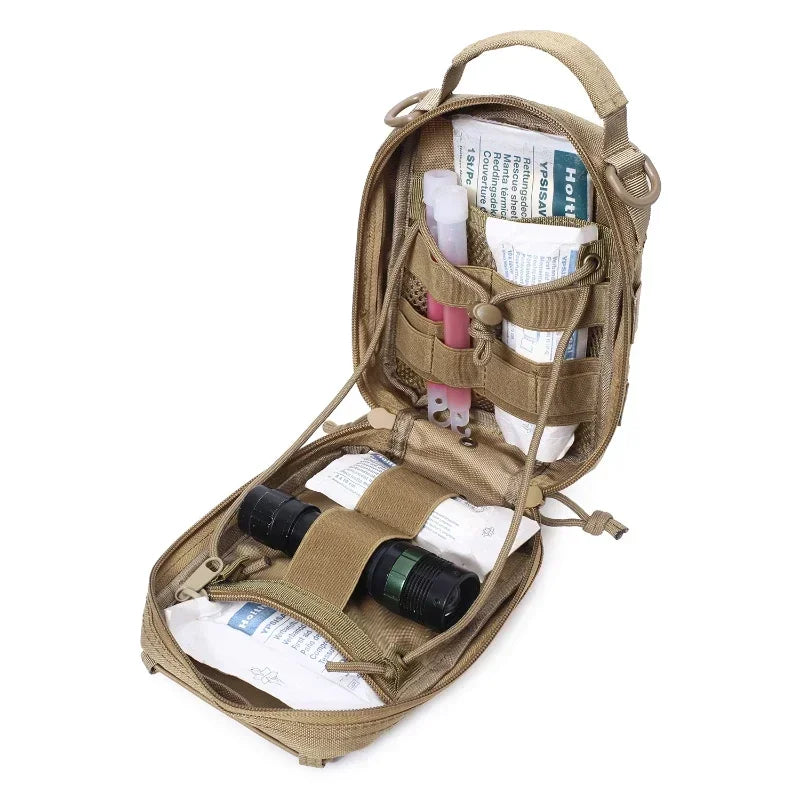 EDC Medical Pouch Survival EMT Emergency Tool Bag Waist Pack Camping Hunting Pouch First Aid Kit Bag Shoulder Strap NOT Included