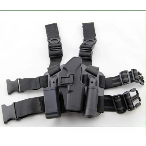 ##Tactical Gun Holster for Glock 17 19 USP 1911 M92 P226 Outdoor Hidden Leather Holster Real CS Gun Leg Holster Men CS Sport Gun