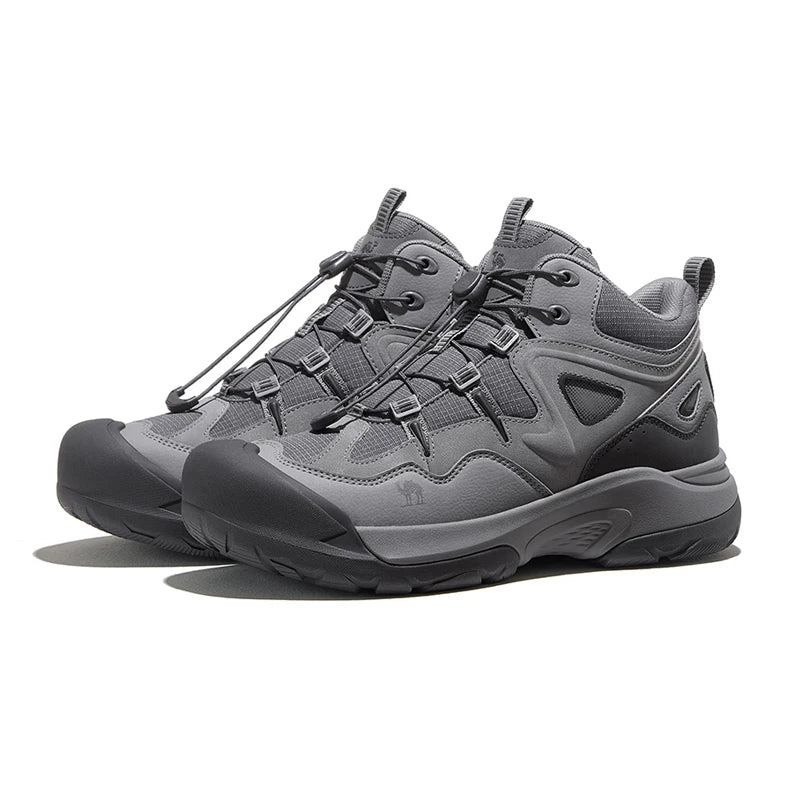 GOLDEN CMAEL Outdoor Hiking Shoes Men Women Height Increased Non-slip High-top Mountaineering Boots for Men Shock-absorbing
