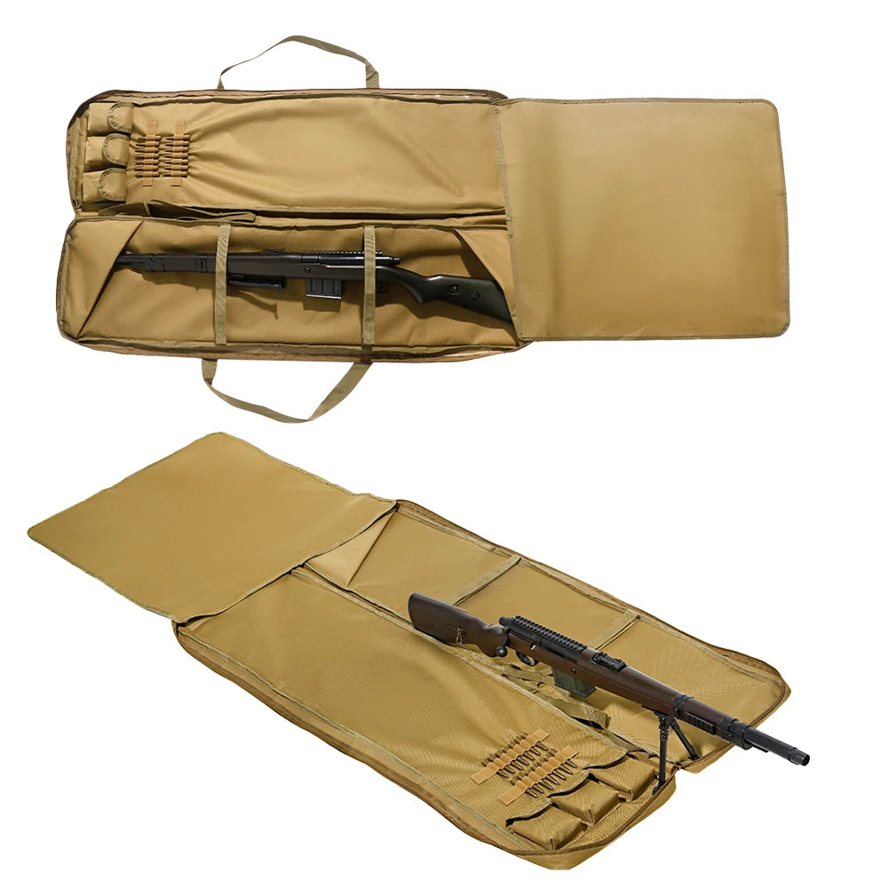 120cm Tactical Rifle Gun Bag Outdoor Shooting Mat Hunting Gun Storage Carry Bag Shoulder Backpack Portable Anti Slip Pad