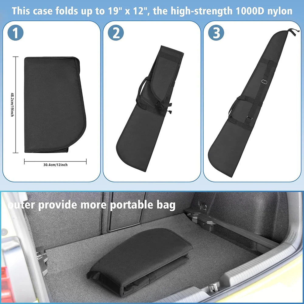 133cm Rifle Gun Case Hunting Gun Storage Bag Gun Carry Pouch Padded Rifle Protective Bag Soft Hunting Bag with Shoulder Strap