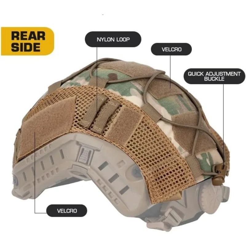 Tactical Helmet Cover Protective Gear For Airsoft Paintball Outdoor Sports Accessories