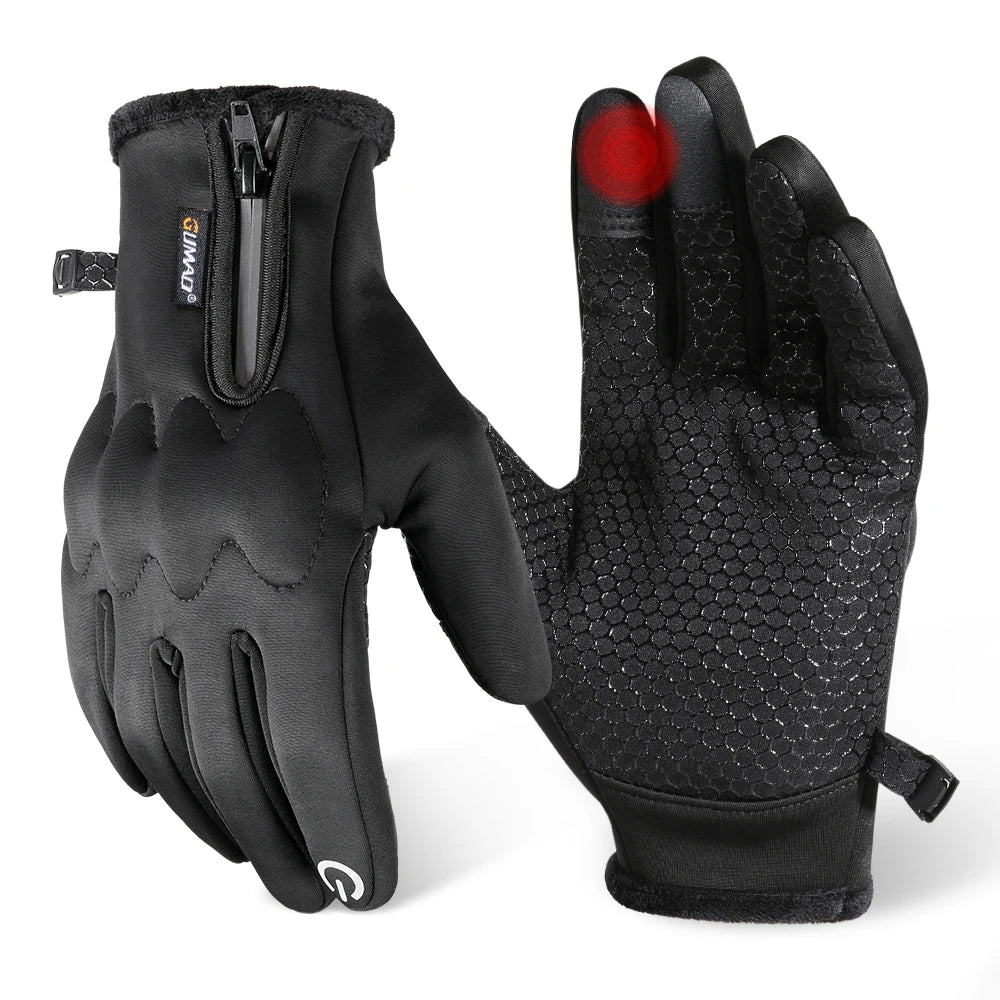 Winter Thermal Gloves Fleece Touch Screen Windproof Sport Outdoor Skiing Hiking Camping Hunting Cycling Non-slip Protective Gear
