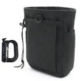 Tactical Molle Drawstring Magazine Dump Bag, Adjustable Belt, Practical Waist Bag, Hip Leather Case Bag, Outdoor Ammunition Bag