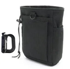Tactical Molle Drawstring Magazine Dump Bag, Adjustable Belt, Practical Waist Bag, Hip Leather Case Bag, Outdoor Ammunition Bag