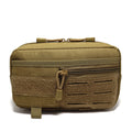 Tactical Molle Horizontal Admin Pouch EMT EDC Utility Organizer Bag with Front Pocket for Outdoor Sports Travel Camping Hunting