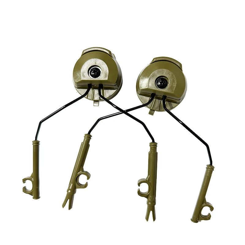 1 Pairs Tactical Headset Bracket Fast Ops Core Helmet ARC Rail Adapter Set Comtac II  Noise Cancelling Headset