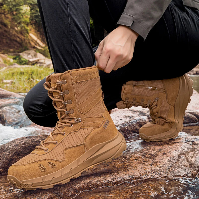 High Quality Men Shoes Tactical Boots Anti Slip Breathable Outdoor Jungle Off-road Hiking Boots Zapatillas Hombre Hunting Boots