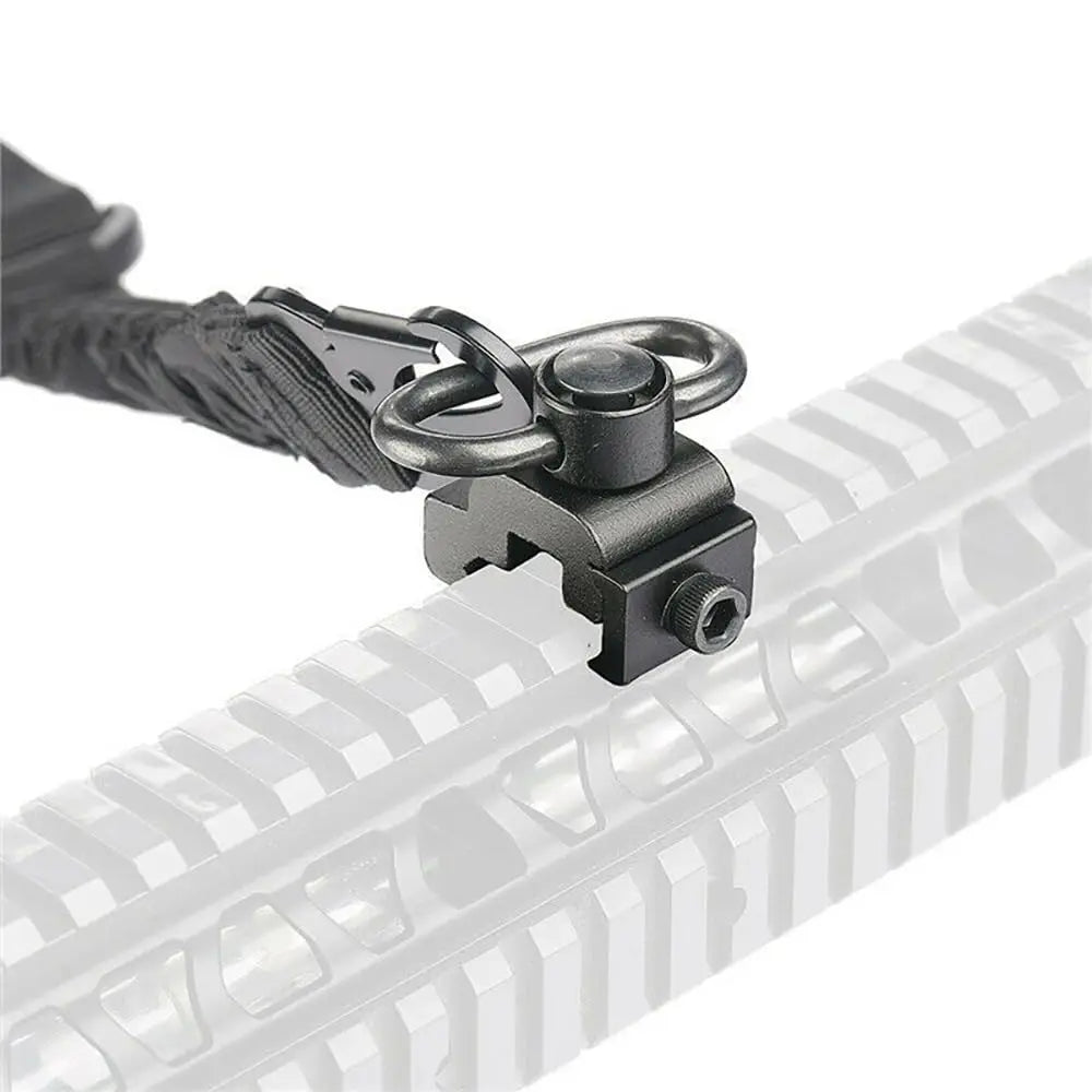 Tactical Two Point Sling-2 Picatinny QD Sling Swivel Mounts Adjustable Shoulder Strap for Rifles-Quick Release and Mounting Base