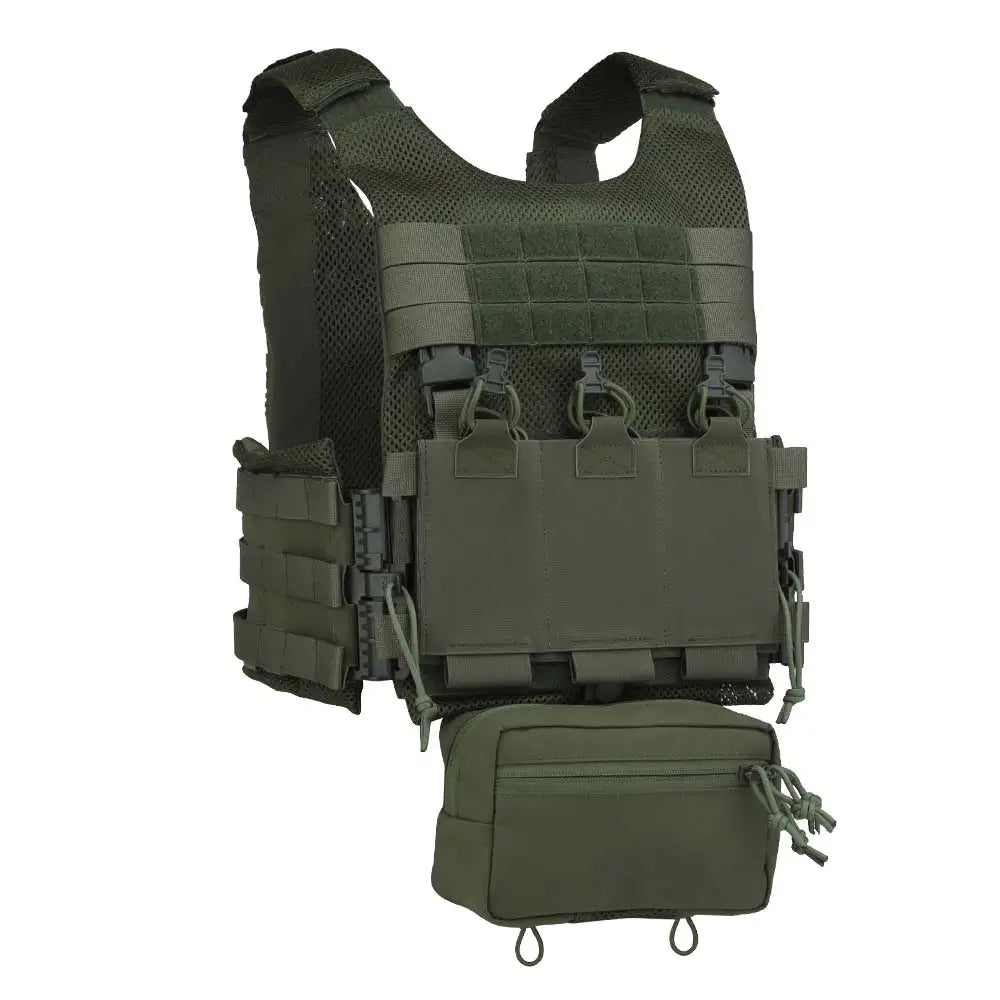 LV119 Tactical Vest Plate Carrier Set OTB Maritime Version Lightweight Airsoft Hunting Vest with Underbelly Bag Triple Mag Pouch
