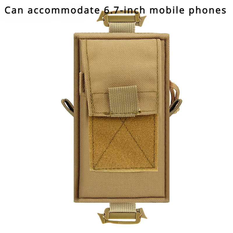 Molle Backpack Strap Bag Phone Holder Outdoor Sport Running Emergency Accessories Hunting EDC Tool Waist Pouch