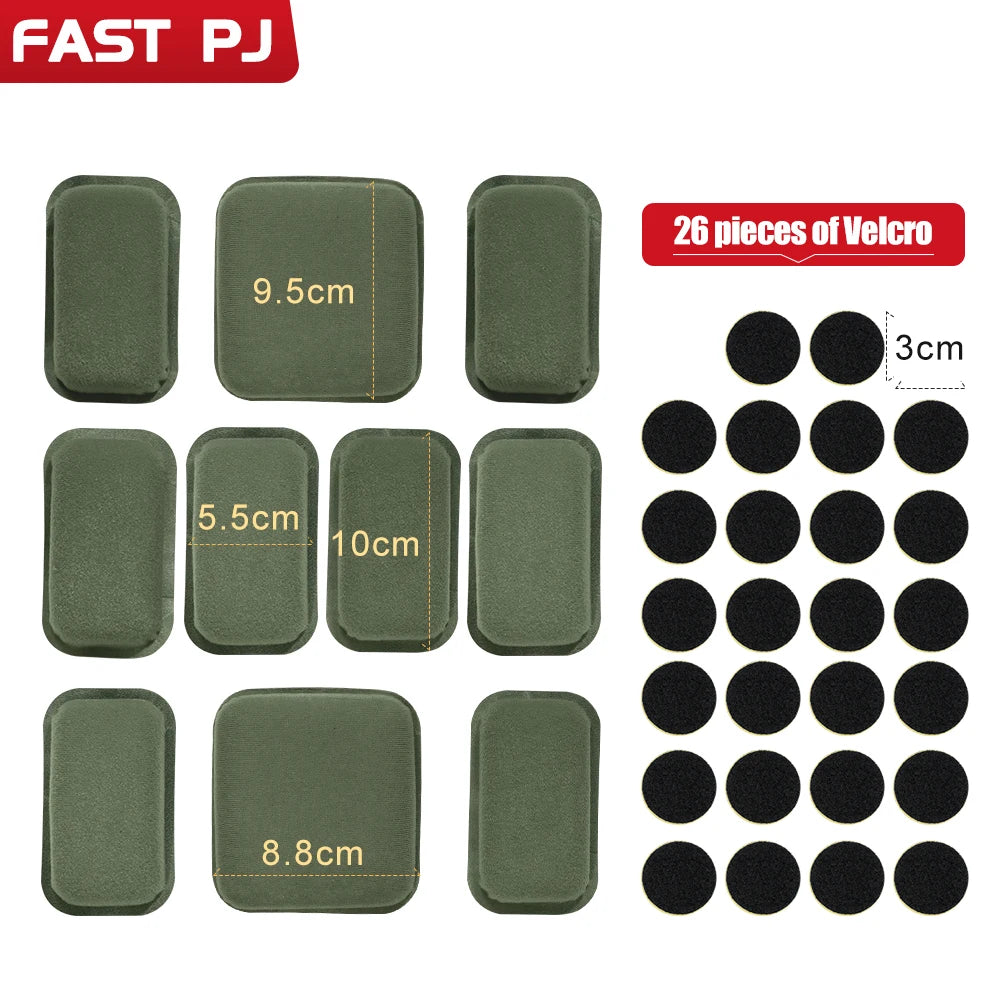 FAST AF/MICH Helmet Liner Kit - Foam Pads & Suspension Strap | Shock Absorbing Tactical Upgrade Parts