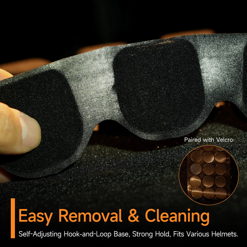 Tactical helmet liner with removable and washable sponge padding, replaceable top pad, universal design for comfortable fit with