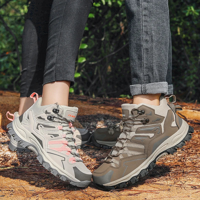 2026 New Hiking Shoes Unisex Outdoor Hiking Sports Shoes Camping Boots Ladies Waterproof Walking Shoes Non-slip Hiking Shoes