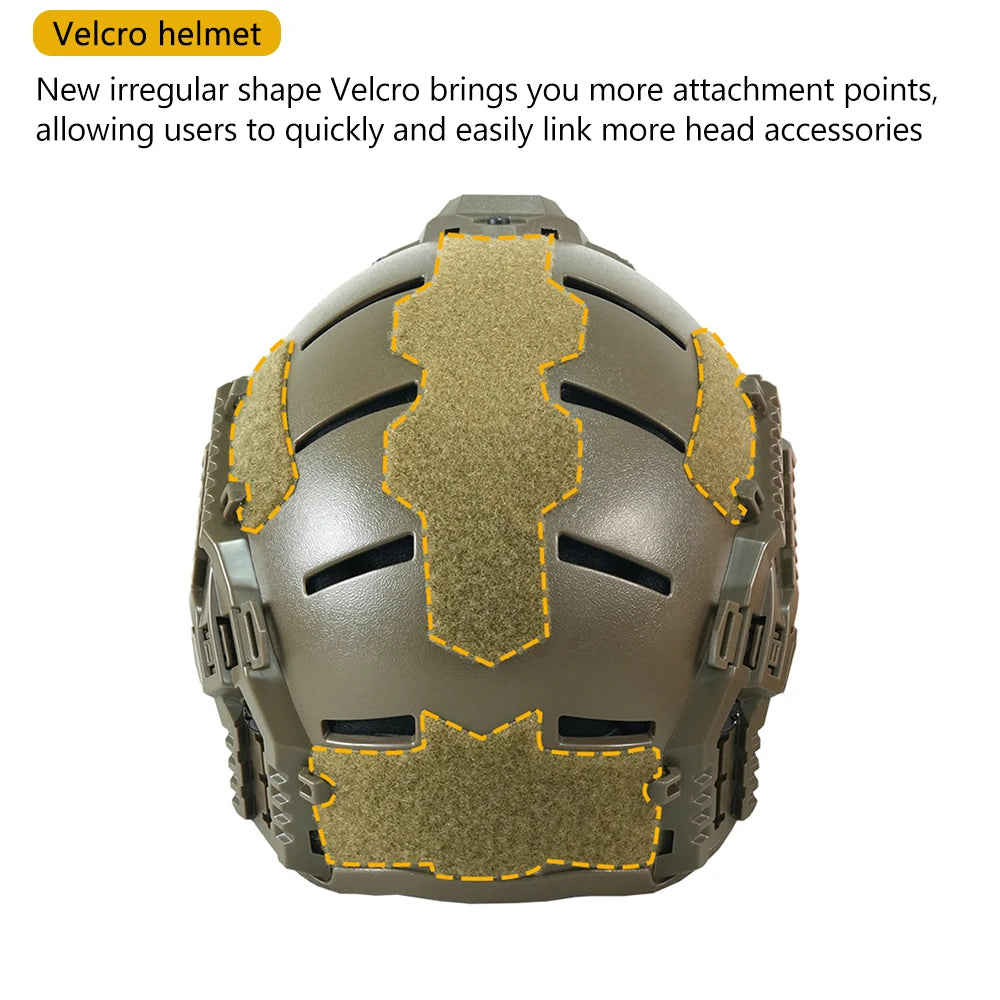 BOOIU YLK Tactical Helmet New Design Camouflage Pattern for Paintball Shooting Game Sports & Entertainment Equipment