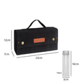 Portable Canvas Spice Storage Bag 10Pcs Seasoning Bottles Outdoor Camping BBQ Travel Condiment Container Organizer Kit