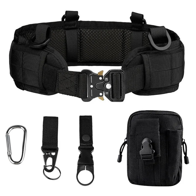 Military Fan Outdoor Multifunctional Belt Quick Release Buckle Molle Tactical Waist Seal Field Training Combination Belt Set