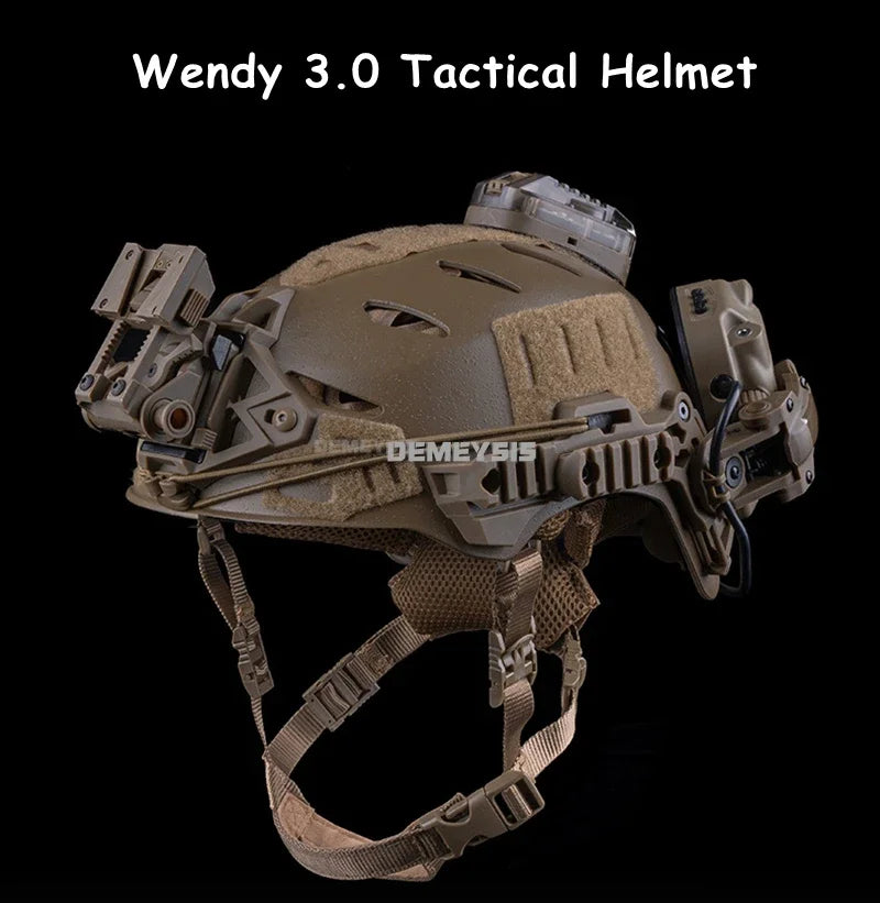 Tactical Helmet Airsoft Paintball Combat Training Lightweight Head Protector with Liner Pad Chin Strap
