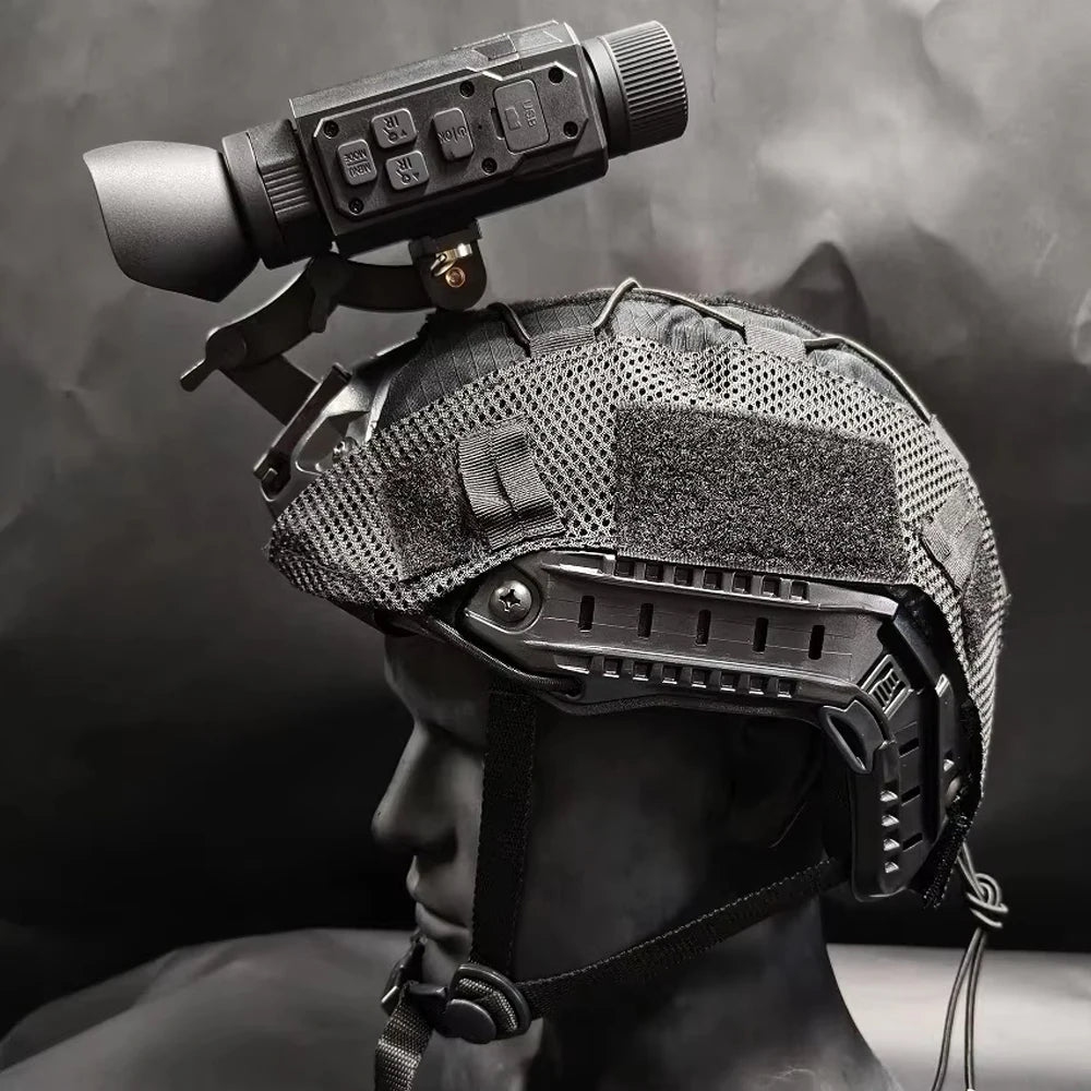 Tactical Monocular night vision device Helmet for FAST Helmet 2X Optical Zoom Head-Mounted Dual-Use Scope for Hunting