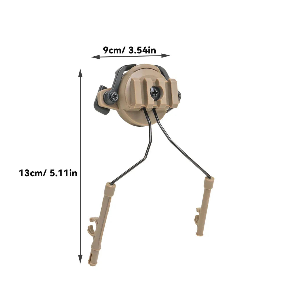 Fast Rail Adapter for Headphone Earmuffs Installation on 19-21Mm Outdoor Rail Tactical Headset Mounting Accessory