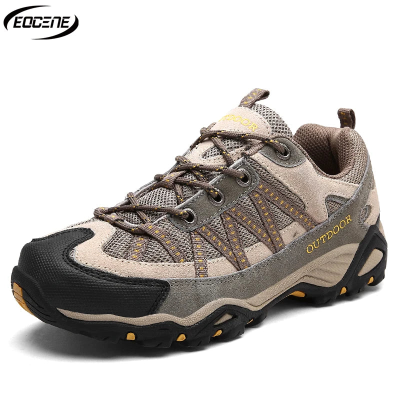 EOCENE Couple Outdoor Adventure Breathable Mesh Anti-Slip Durable Grip for Hiking Trail Running Shock-Absorbing  Casual Shoes