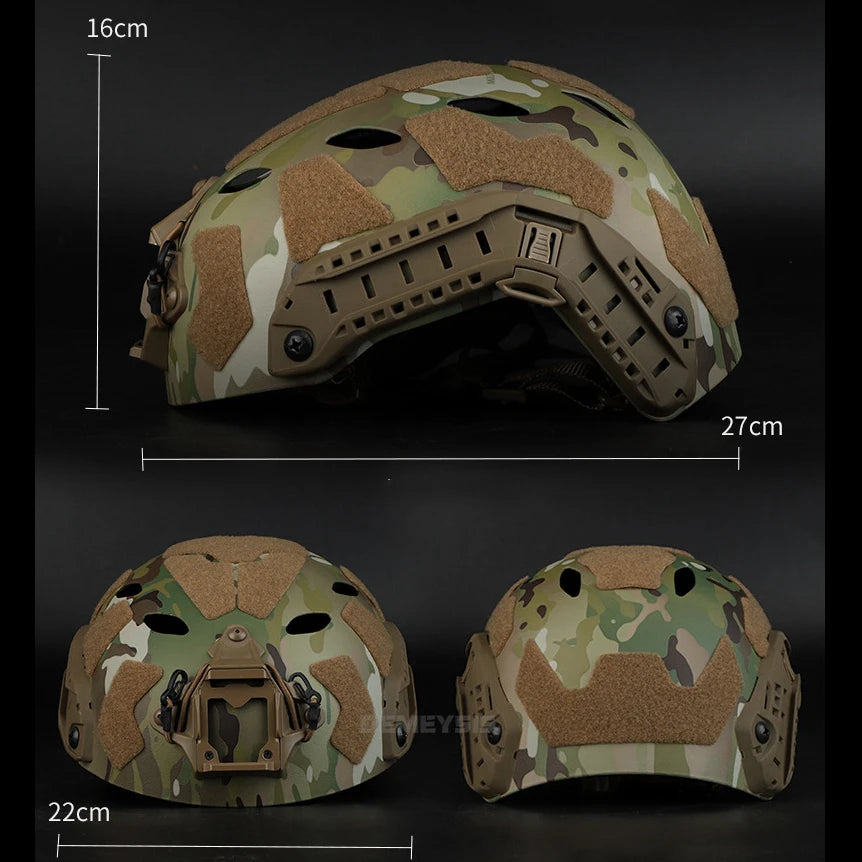 Tactical FAST Helmet Airsoft MH Helmet ABS New Thickened Outdoor PJ Air Gun Shooting CS Sports Equipment
