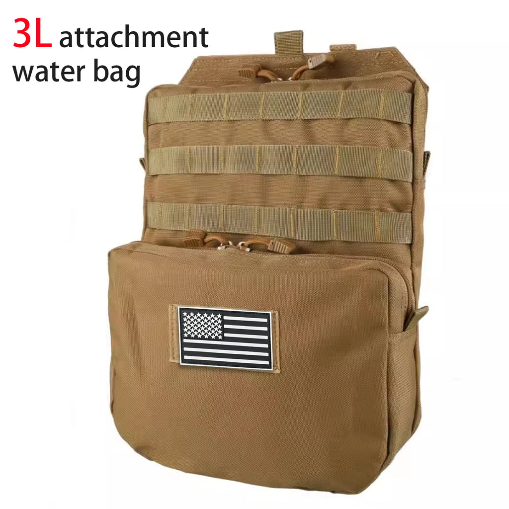 3L accessory water bag backpack Molle expansion system hiking, camping, cycling, outdoor accessory bag