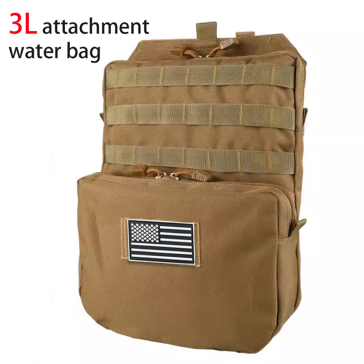 3L accessory water bag backpack Molle expansion system hiking, camping, cycling, outdoor accessory bag