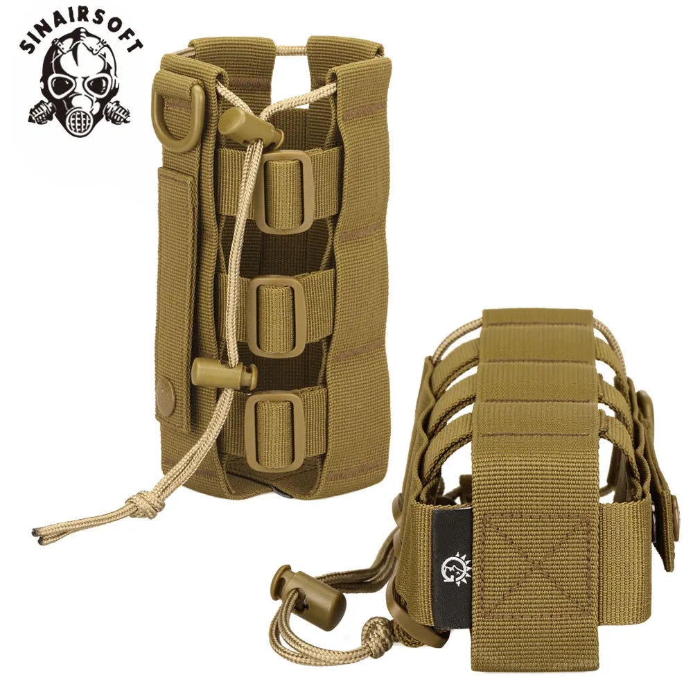 Tactical Molle Water Bottle Pouch 0.3L-0.8LOutdoor Travel Hiking Cycling Canteen Cover Holster Civilian Water Kettle Carrier Bag