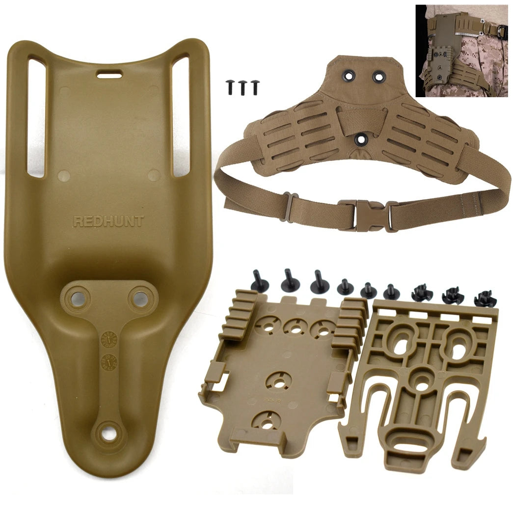Hunting Quick Locking System Kit Mid-Ride Leg Belt Loop Platform Drop Leg Holster Thigh Platform Holster Adapter Base for GL