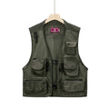 Summer Men's Camouflage Hunting Vest Tank Top Multiple Pockets Mesh Breathable Sleeveless Jacket Outdoor Fishing Waistcoat