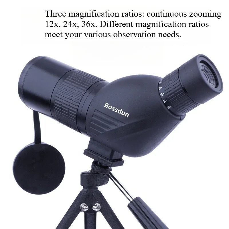 BOSSDUN Single-lens Telescope - 12-36x High-power High-definition Bird-watching, Star-watching and Target-watching Telescope