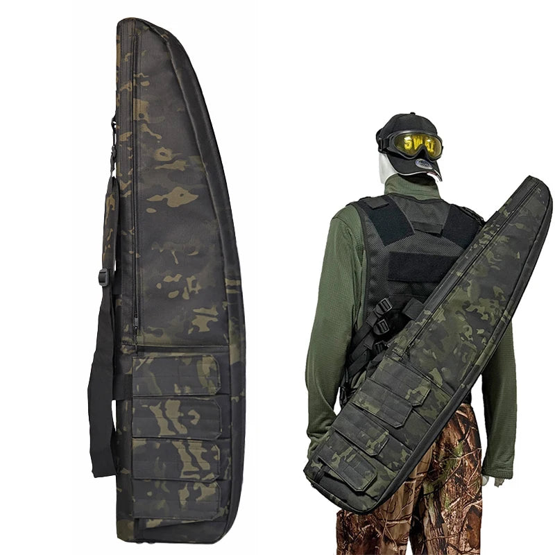 70cm 98cm 115cm Airsoft CS Gun Carry Case Tactical Hunting Gun Bag Shockproof Cushion Gun Bag Heavy Duty Gun Backpack
