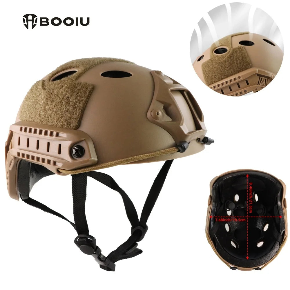 Airsoft Fast Helmet PJ Tactical Helmets CS Riding Shooting Helmet for Outdoor Sports Paintball Games Military Protective Gear