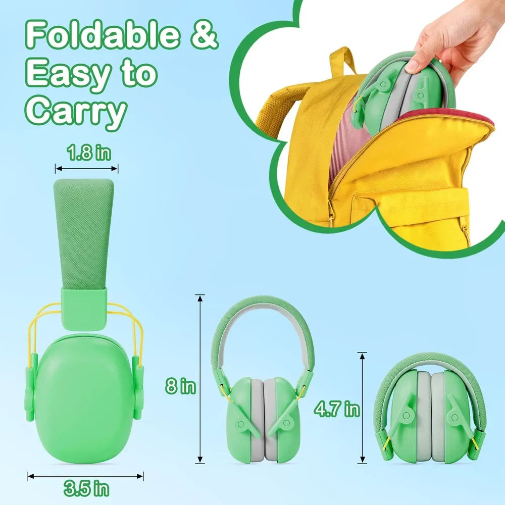 K40 Ear Protection Noise Cancelling Kids Earmuff, SNR 27dB Volume up with Portable Case for Autism,Children,Toddler