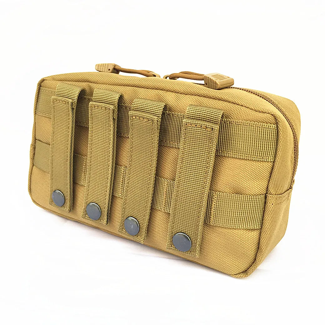 Outdoor EDC Hunting Tactical Molle Pouch Nylon Portable Men Clutch Travel Hiking Camping Small Handbag Utility Organizer Bags