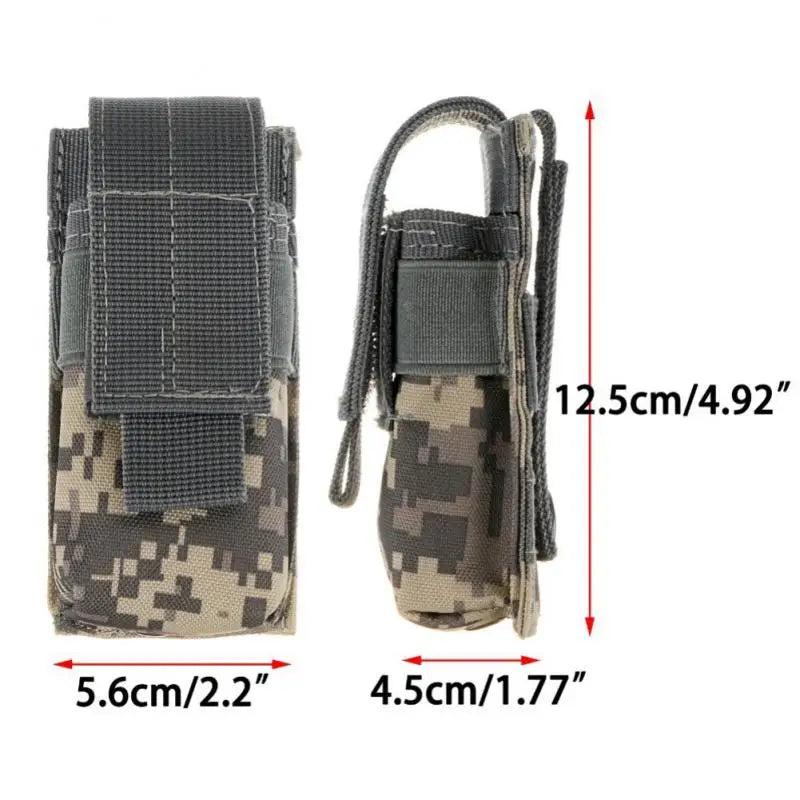 Tactical Molle Flashlight Pouch,Torch Holder,Magazine Single Mag Bag,Knife Holster,M5,EDC,9mm,Outdoor Hunting Waist Bag