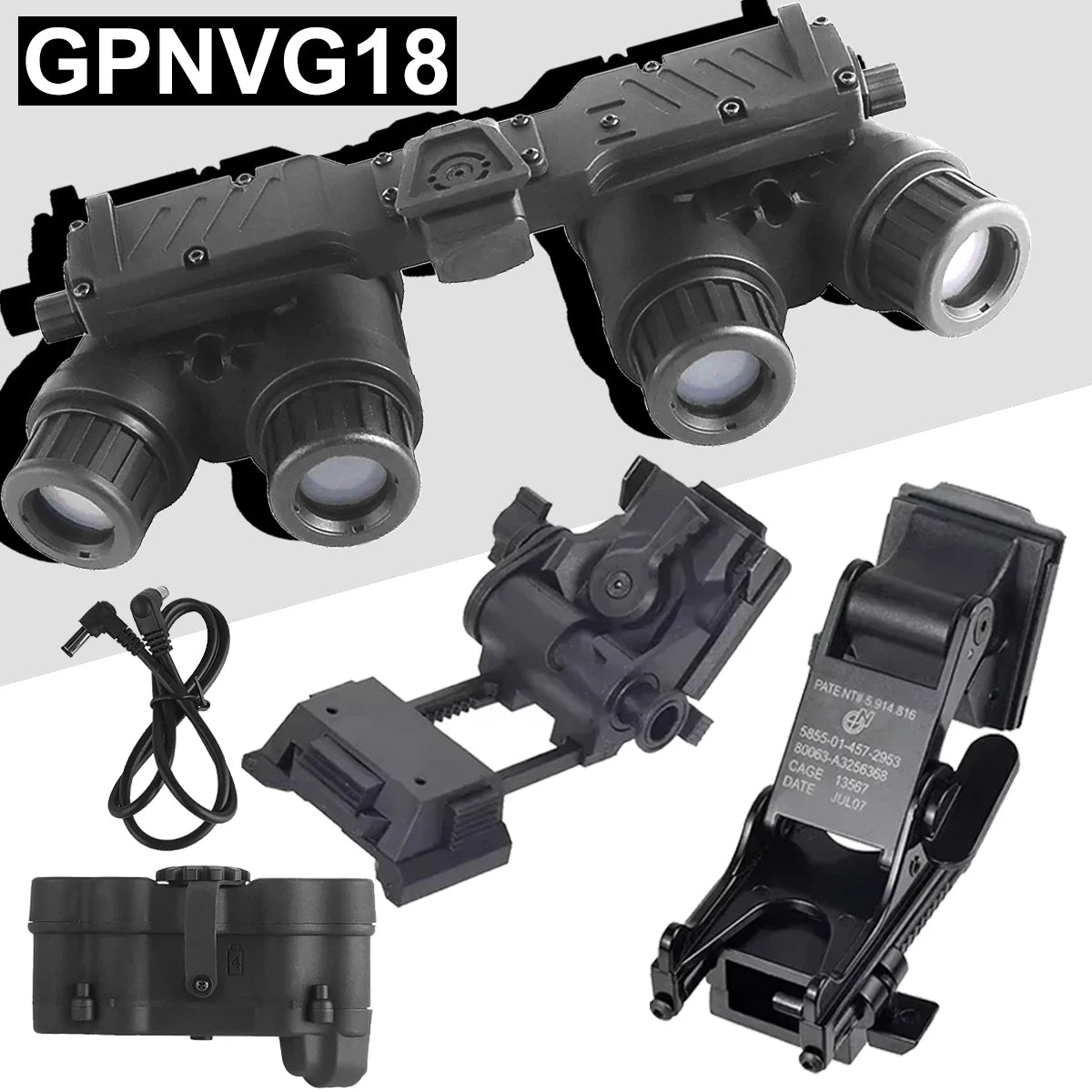 Tactical GPNVG18 L4G24 GPNVG 18 Night Vision Goggle PVS-14 NVG Mount Nylon Goggle Adapter NVG DUMMY Model Helmet Accessories