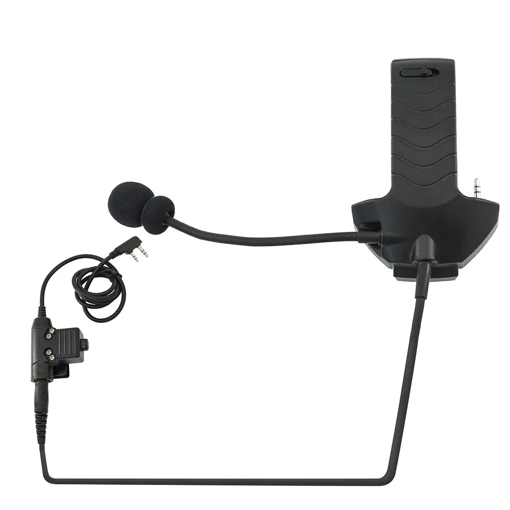 Tactical Headset Adapter External Microphone Kit for Walker's Razor Hearing Protection Electronic Shooting Earmuffs with U94 Ptt