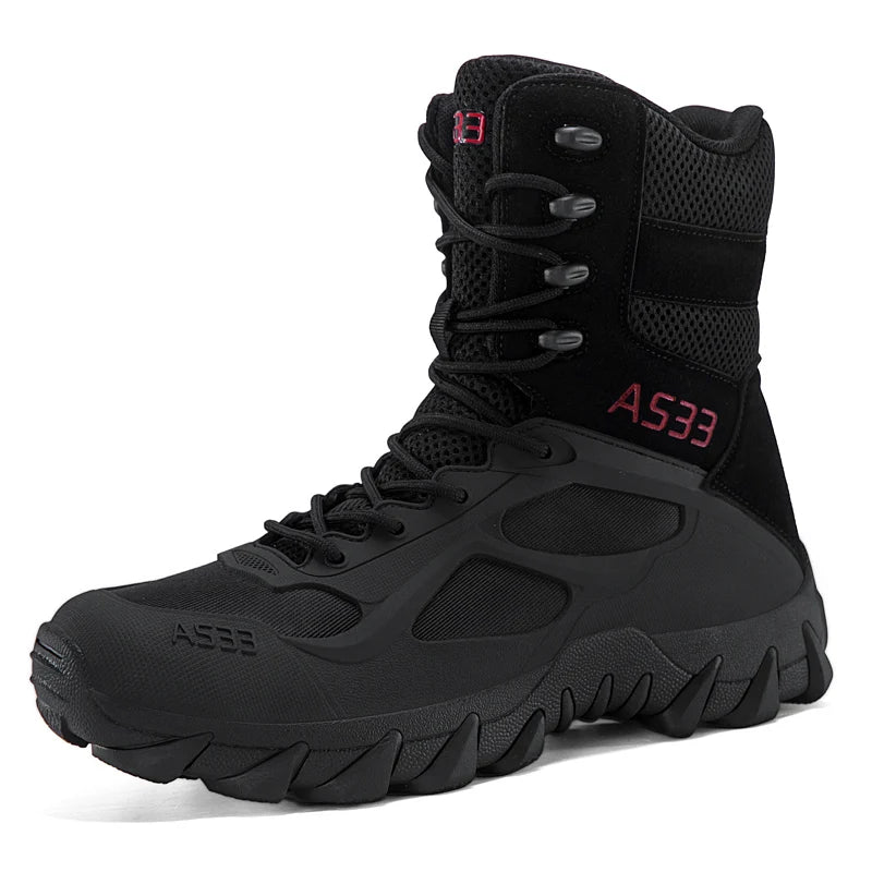 Men Climbing Shoes Tactical Boots Outdoor Field Training Shoes Breathable Mountain Hiking Shoes Sneakers Non-slip Hunting Boots
