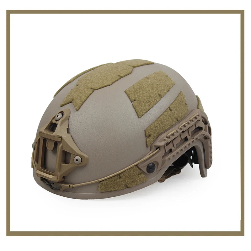 Aramid Ultra High Molecular Weight Ballistic Helmet Sandy