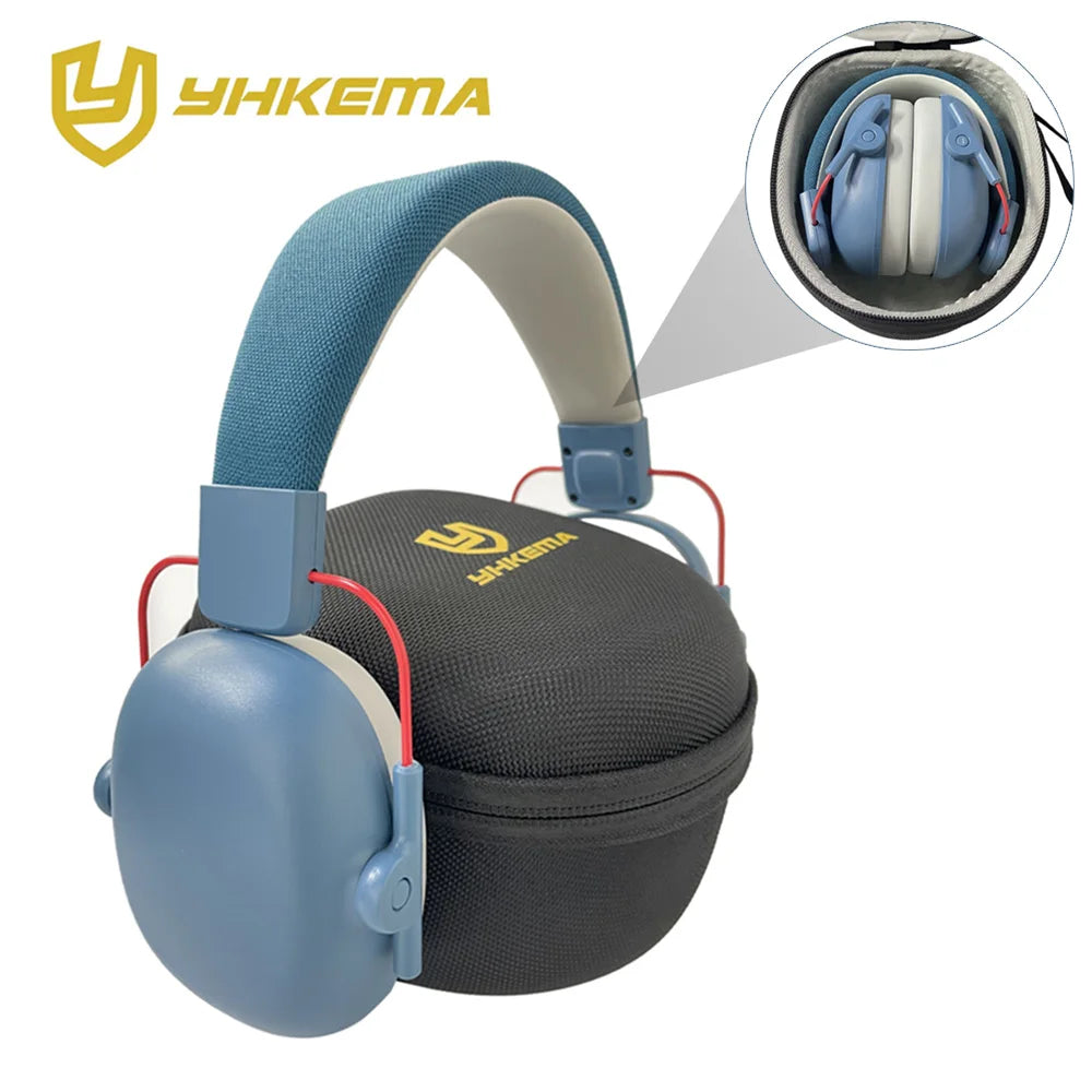 Kids Noise Cancelling Headphones 27db Noise Reduction Ear Muffs Ear Protection Sound Proof Earmuff for School Children with case