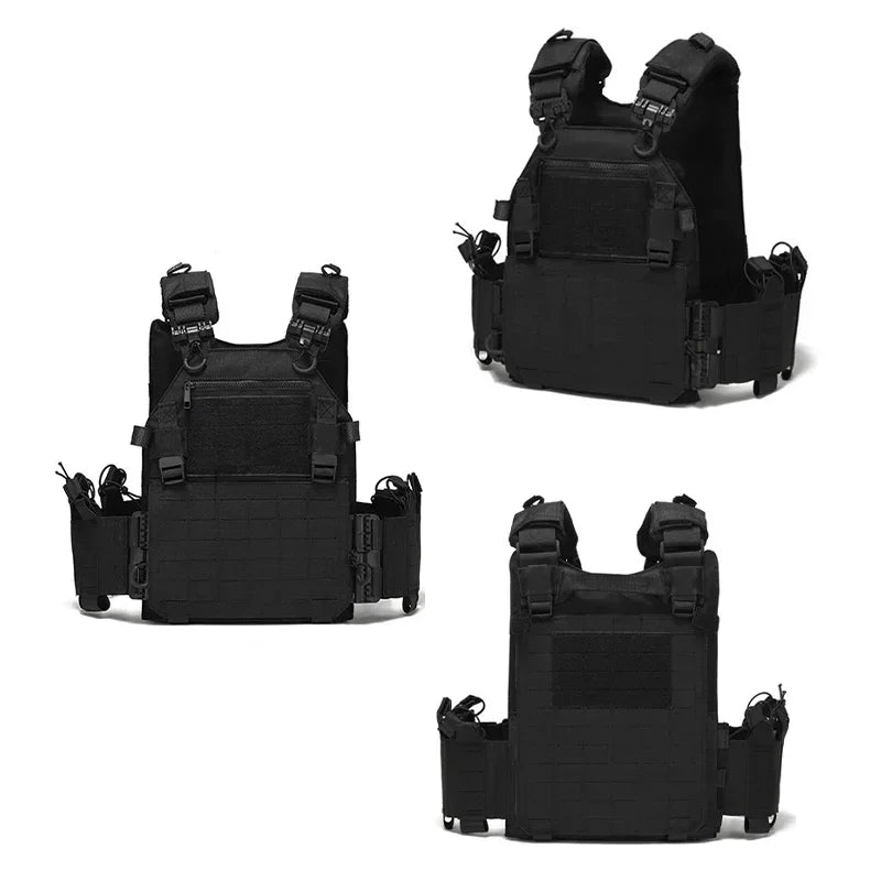 Quick Release Tactical Vest Hunting Men Plate Carrier Chest Rig Military Combat Armor Vests Outdoor CS Training Airsoft Vest