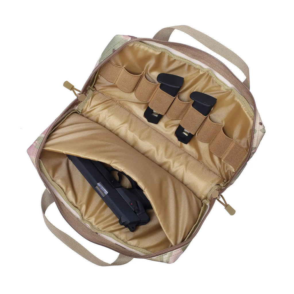 Tactical Pistol Gun Bag Case for Glock 17 Beretta M9 Universal Concealed Handgun Storage Bag Magazine Pouch Hunting Accessories