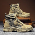 Autumn Winter Outdoot Booties Men Desert  Boots with Fur New Camouflage Fashion Casual  Boots Male Platform Shoes
